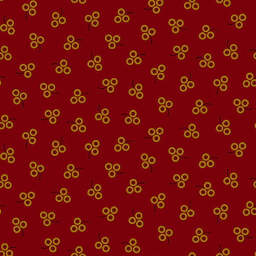 Image of Pennyberry Farm Berry Picking Red Quilting Cotton Fabric Yardage