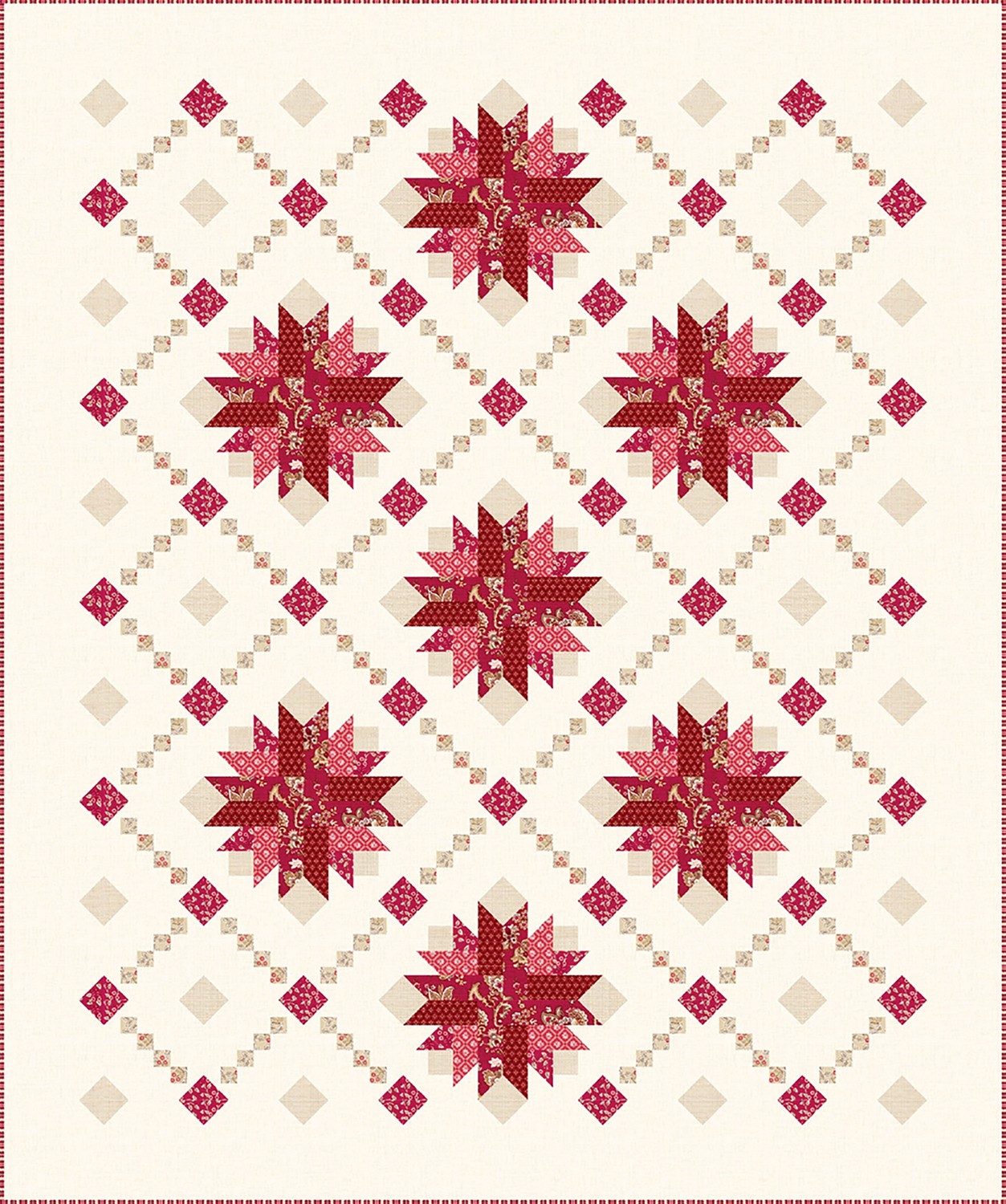 Jolie Maison - Shining Lace Quilt Pattern Download 