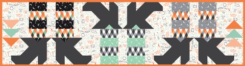 Image of Frank & Friends Witches Feet Table Runner Quilt Kit