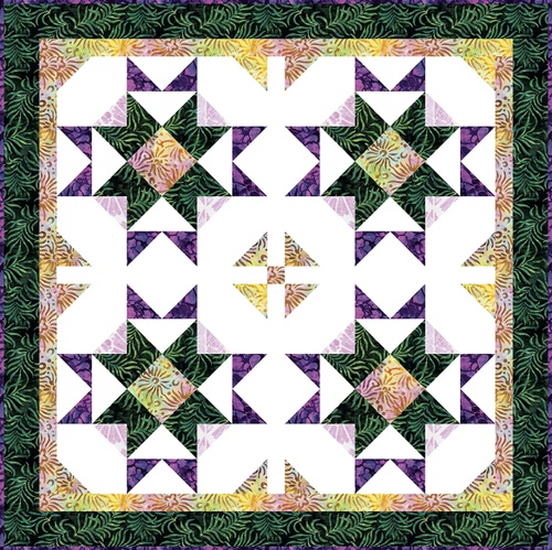 Image of Sylvan Dusk Batiks Mini Quilt Kit
