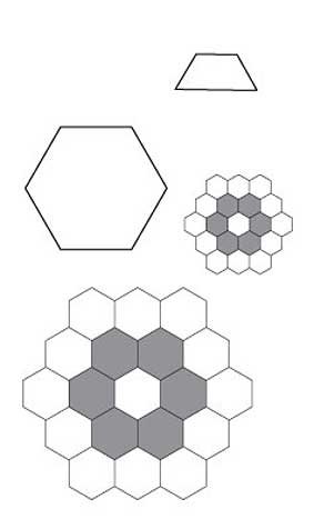 English Paper Piecing Grandmother's Flower Garden Pattern