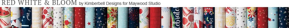 Red White and Bloom by Kimberbell Designs for Maywood Studio