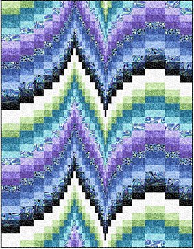 Quilt Pattern 49 by 70 Diagonal Marble