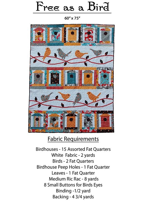 Free As A Bird Quilt Pattern Download Connectingthreads Com