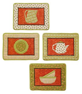 Cups and saucers paperpieced kitchen designs