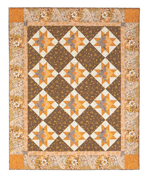 Log Cabin Stars Quilt Kit Connectingthreads Com